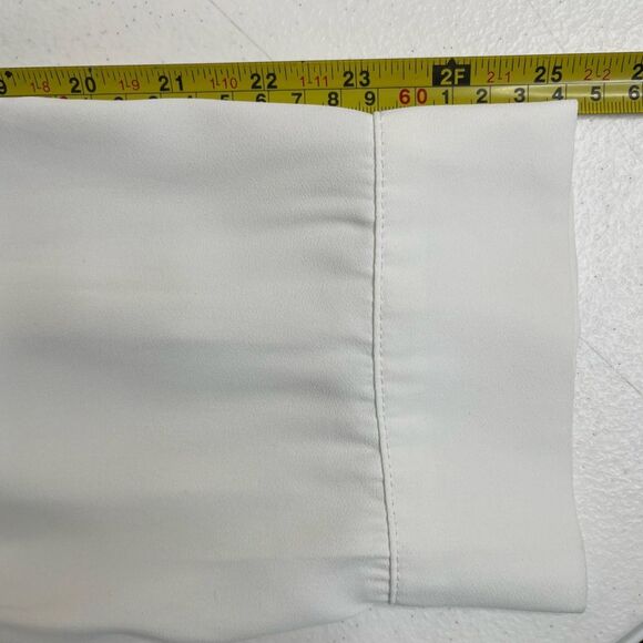 Torrid Madison Georgette Button Up Long Sleeve White Sheer Shirt Women Size 4X - Picture 14 of 16
